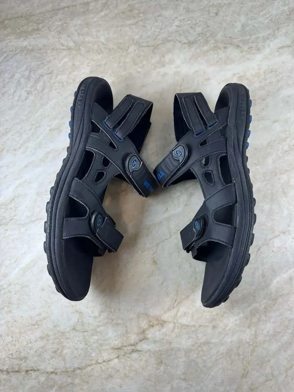 Merrell Cedrus Convert Black Blue Men’s Sport Sandals 9